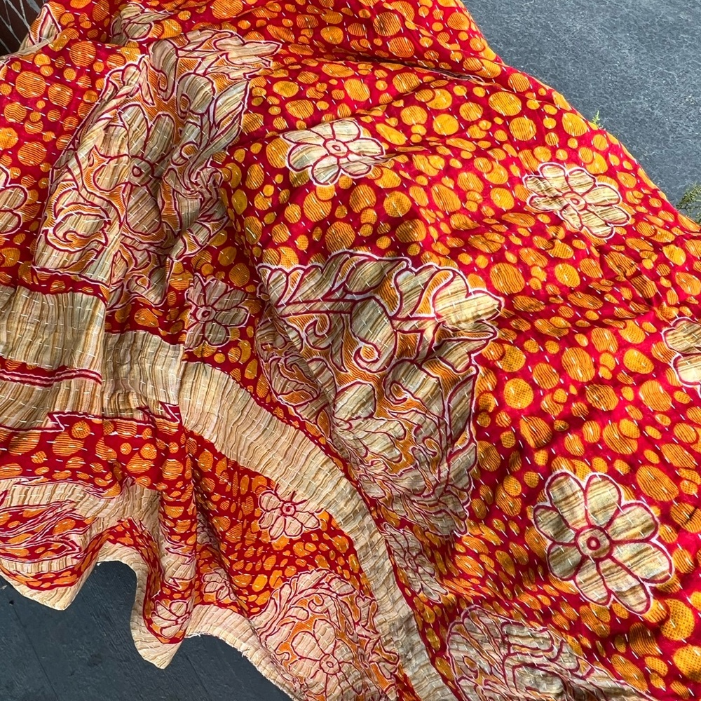 Kantha Throw Blanket BOHO